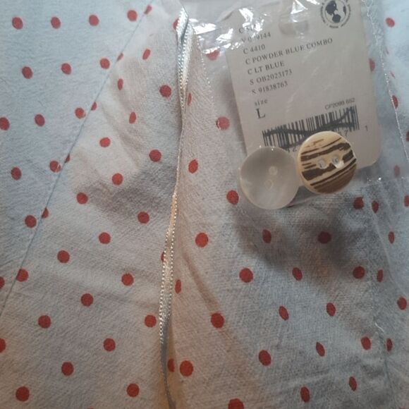 Free People Stelladonna Midi Dress Lt Blue Combo Size Large - Picture 17 of 17